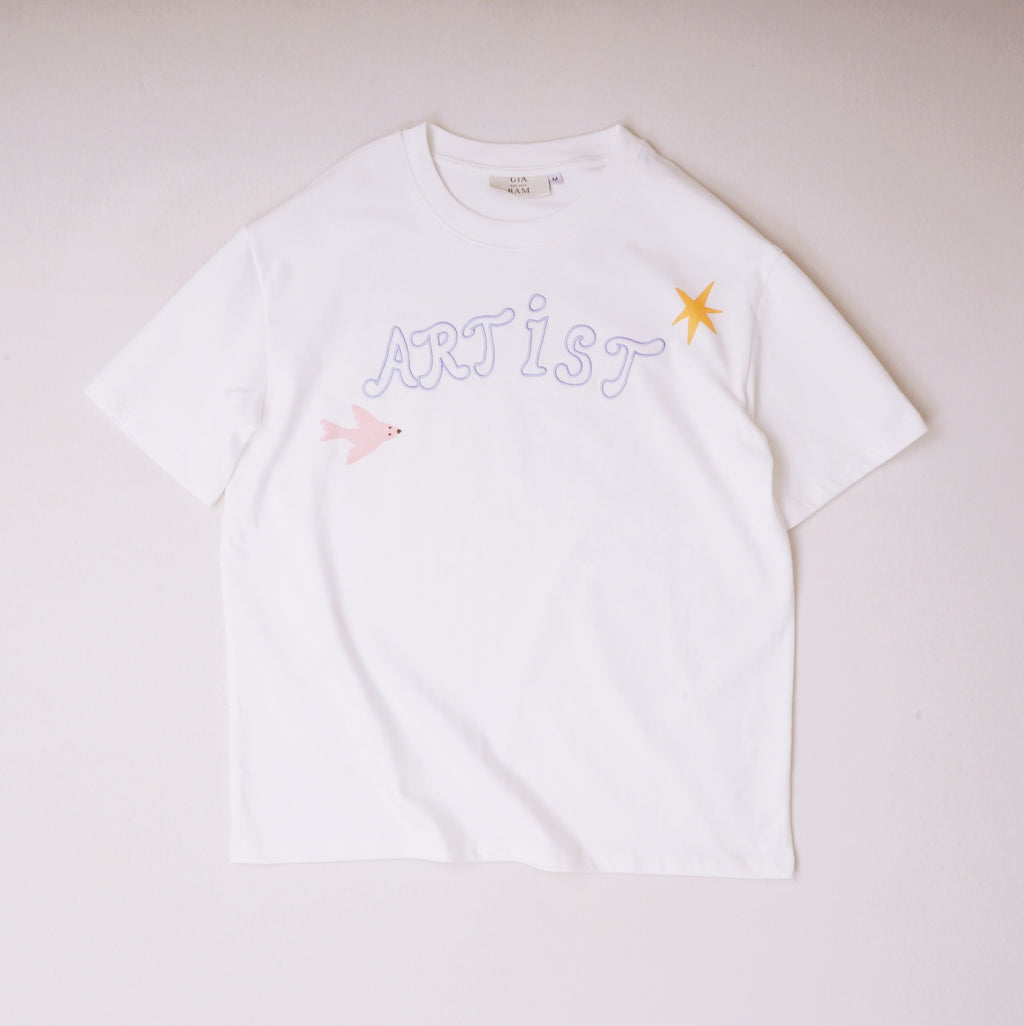 White "Artist" T-Shirt