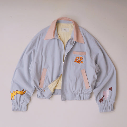 Pony Collar Blue Jacket