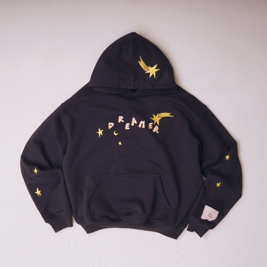 Black Faded "Dreamer" Hoodie