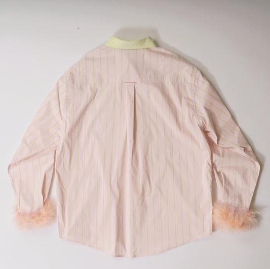 Pink & Green Striped Shirt