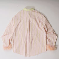 Pink & Green Striped Shirt