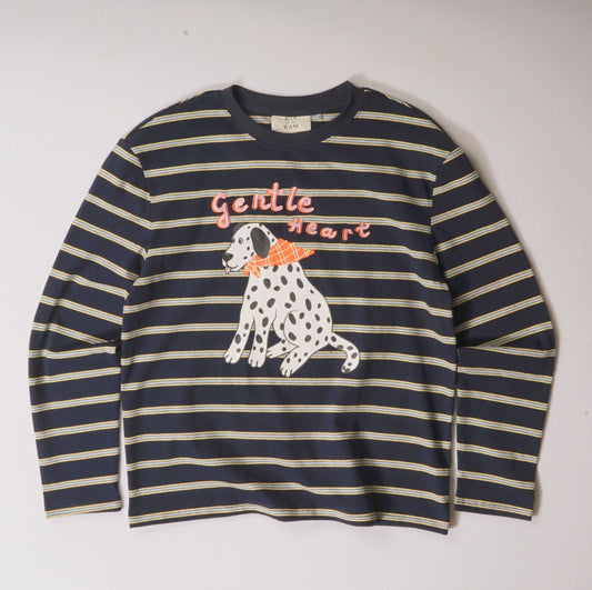 "Gentle Heart" Striped Long Sleeve