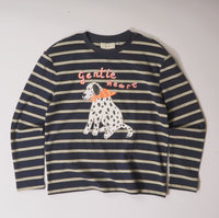 "Gentle Heart" Striped Long Sleeve