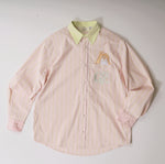 Pink & Green Striped Shirt