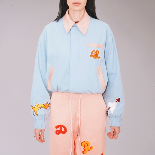 Pony Collar Blue Jacket