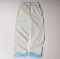Feather-Trimmed Pyjama Pants