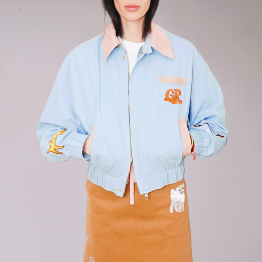 Pony Collar Blue Jacket