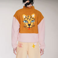 Pink Brown Fleece
