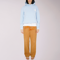 Brown Embroidery Pants