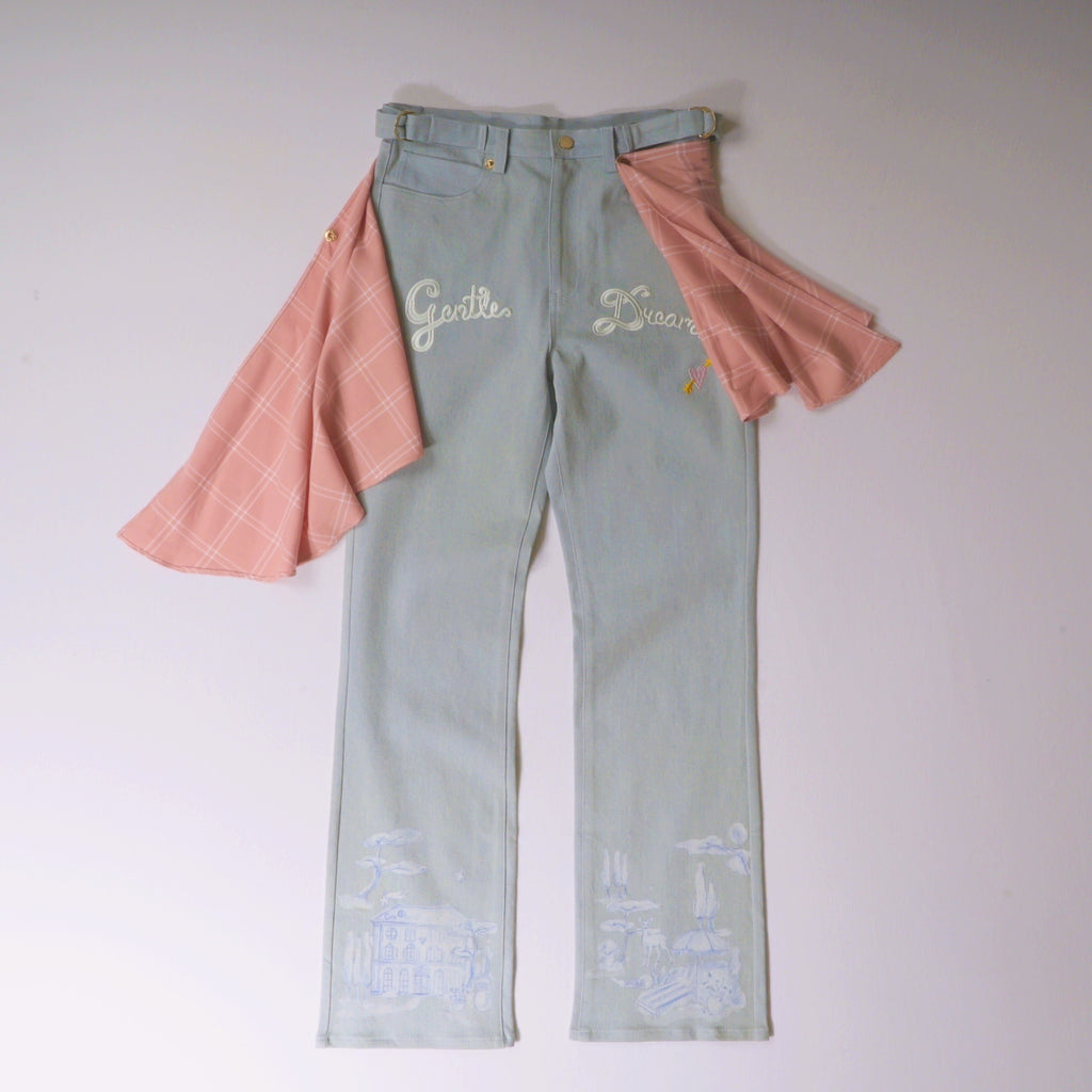 Embroidered Straight Jeans