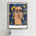 "Starborne Face" Print