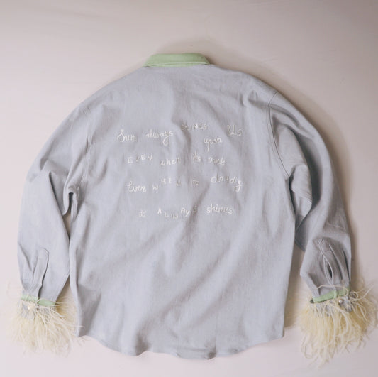 Doggy In Pocket Denim Jacket / Shirt