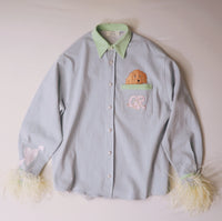 Doggy In Pocket Denim Jacket / Shirt