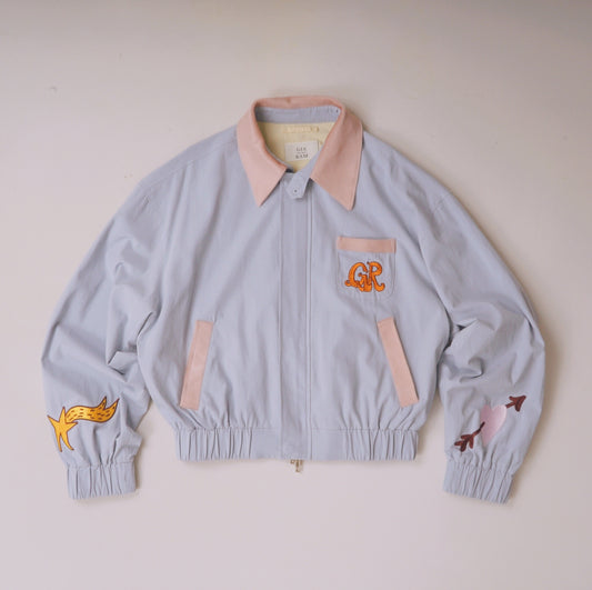 Pony Collar Blue Jacket