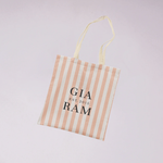 Beige Love Tote Bag