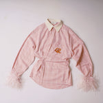 Pink Feather Shirt