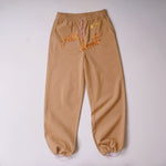 Brown Embroidery Pants