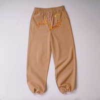 Brown Embroidery Pants