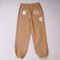 Brown Embroidery Pants