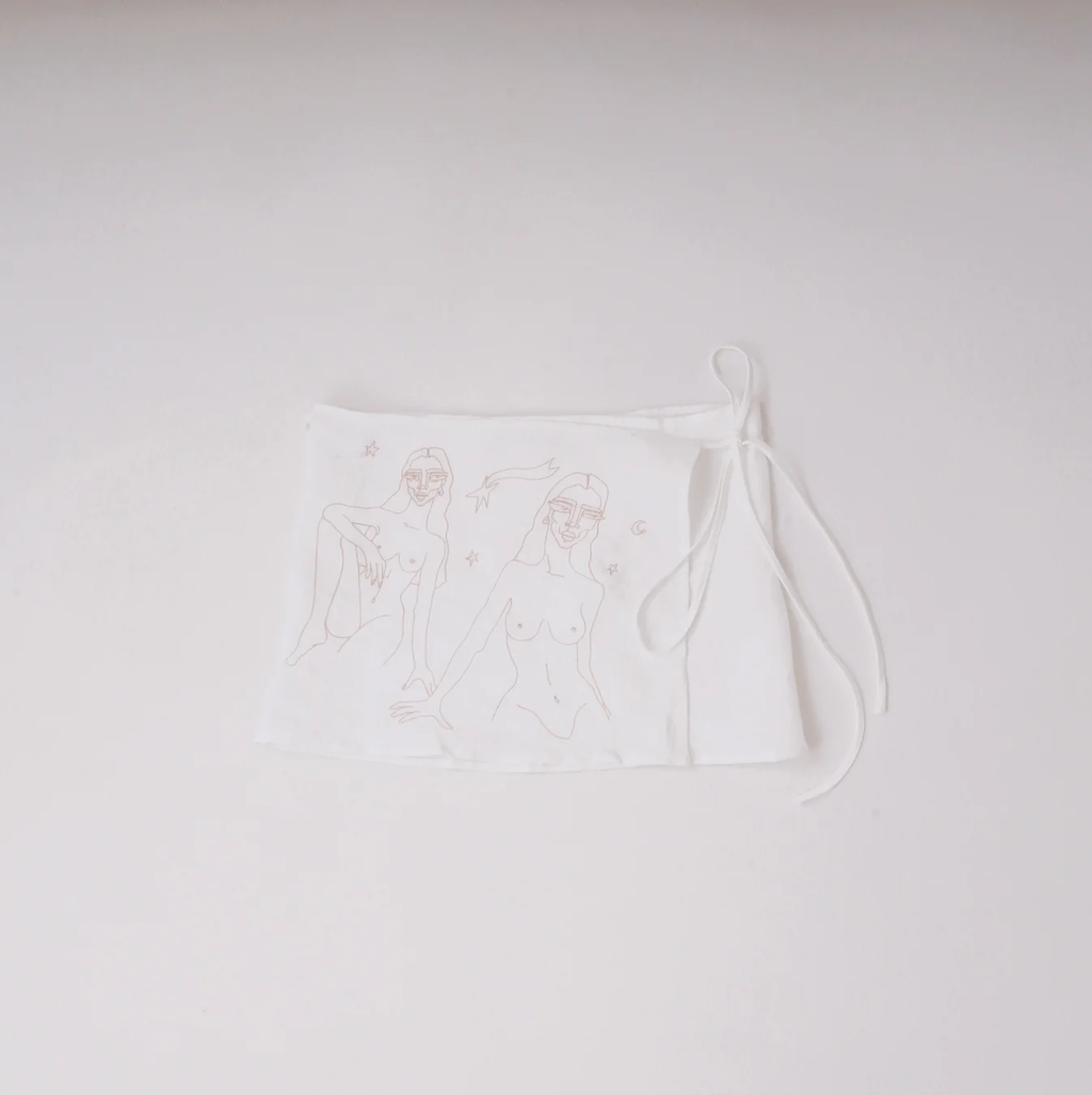 Wrap Around Linen Skirt