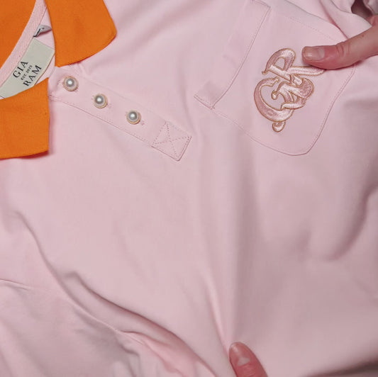 Pink Polo T Shirt
