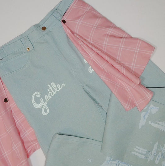 Embroidered Straight Jeans