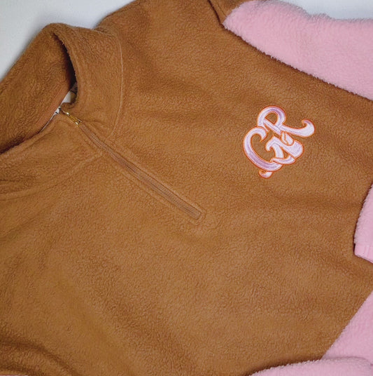 Pink & Brown Fleece